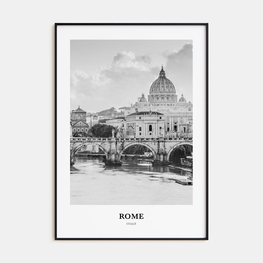 Rome Portrait B&W No 1 Poster