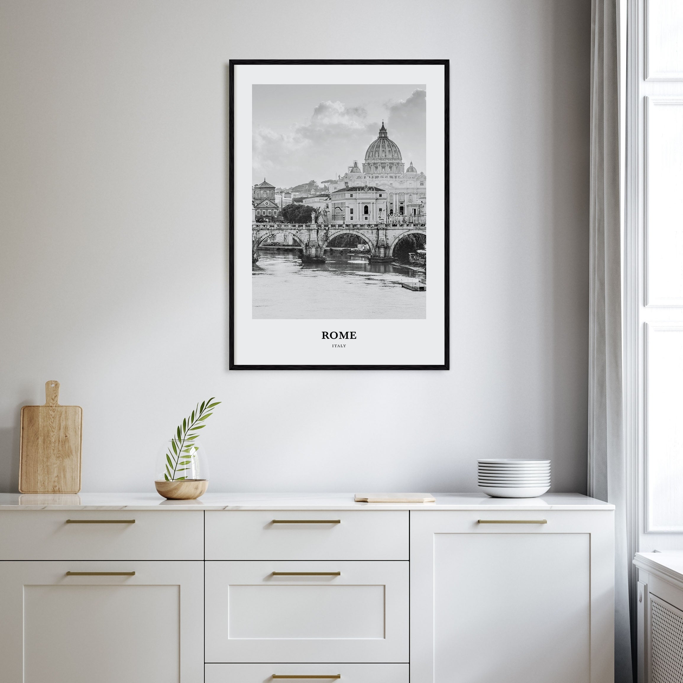 Rome Portrait B&W No 1 Poster