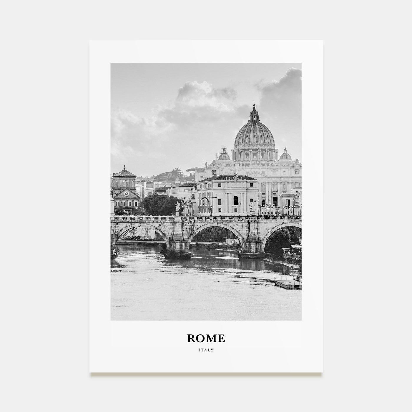Rome Portrait B&W No 1 Poster
