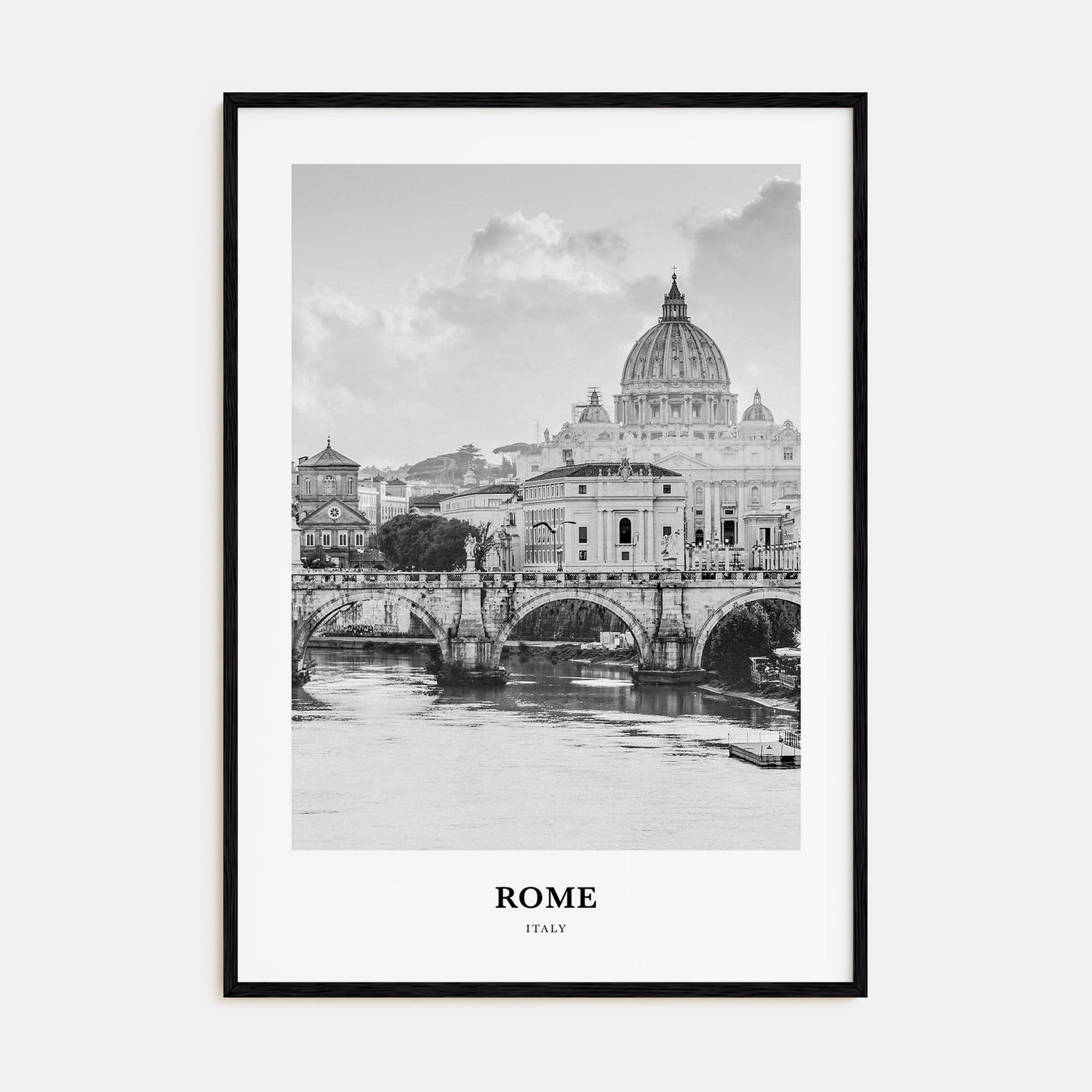 Rome Portrait B&W No 1 Poster