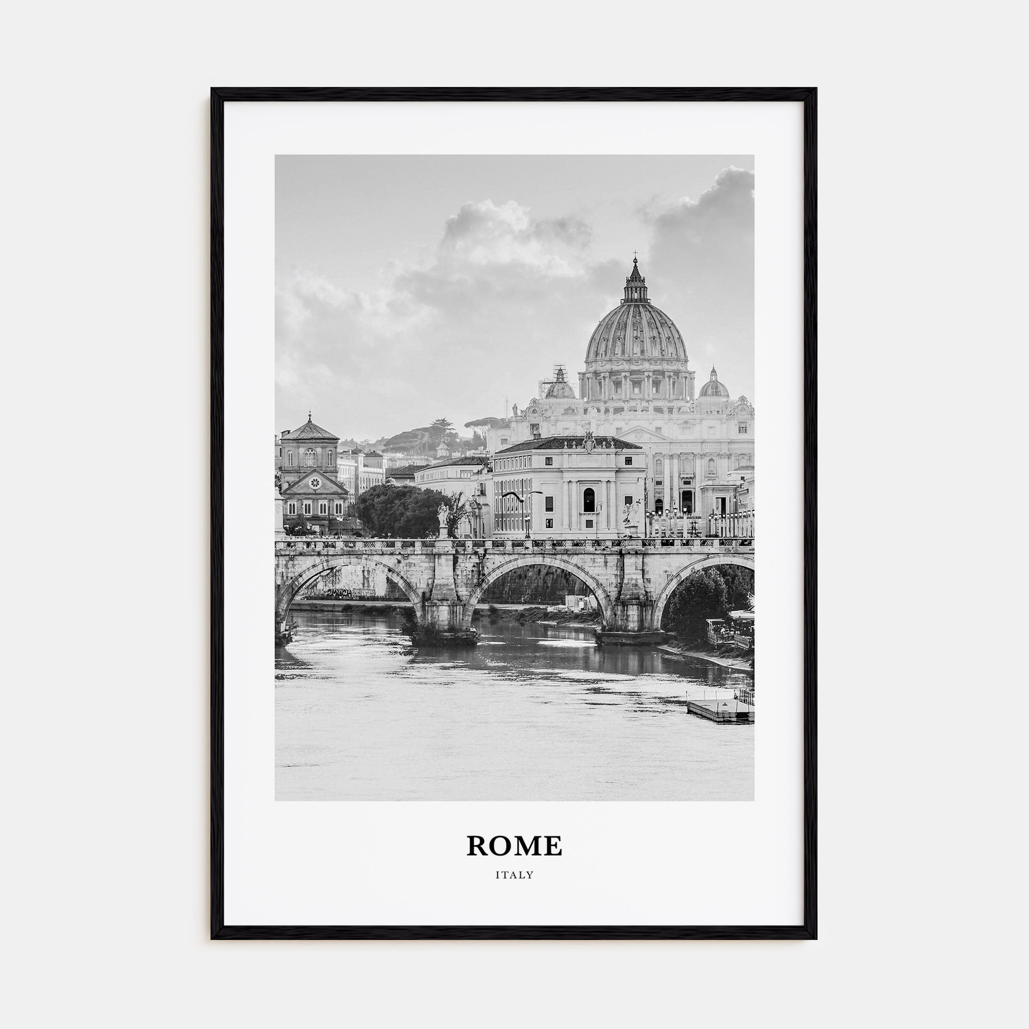 Rome Portrait B&W No 1 Poster