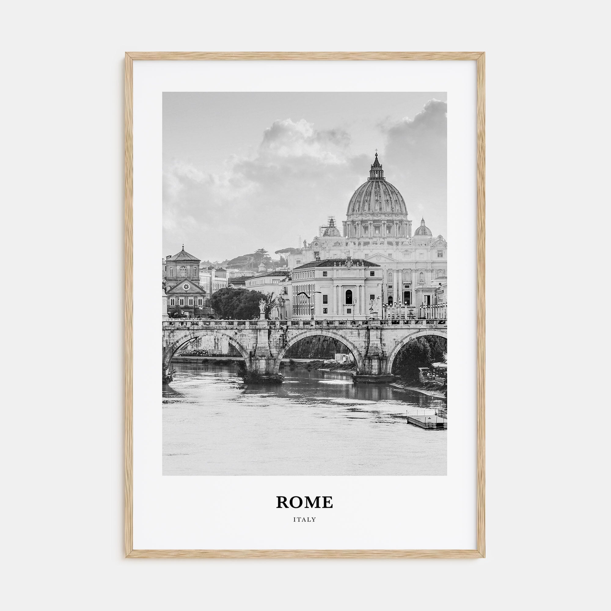 Rome Portrait B&W No 1 Poster