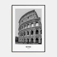 Rome Portrait B&W No 2 Poster
