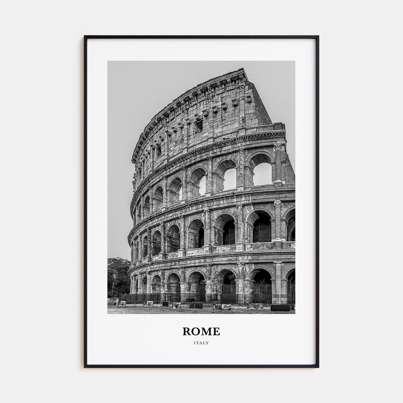 Rome Portrait B&W No 2 Poster