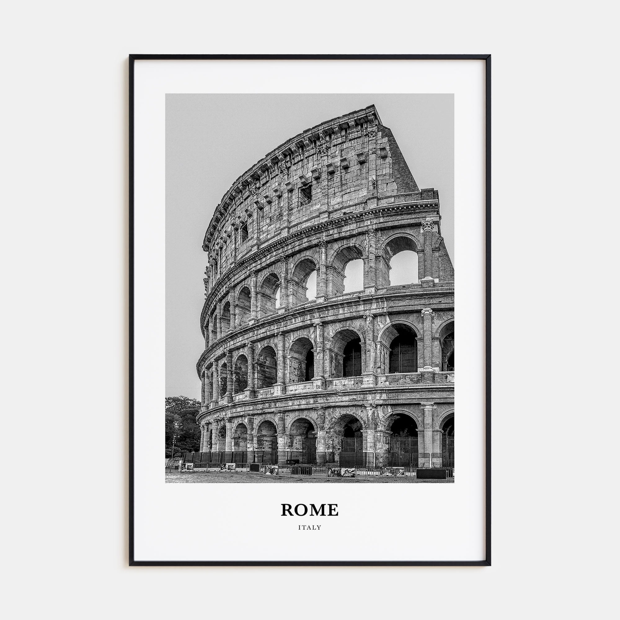 Rome Portrait B&W No 2 Poster