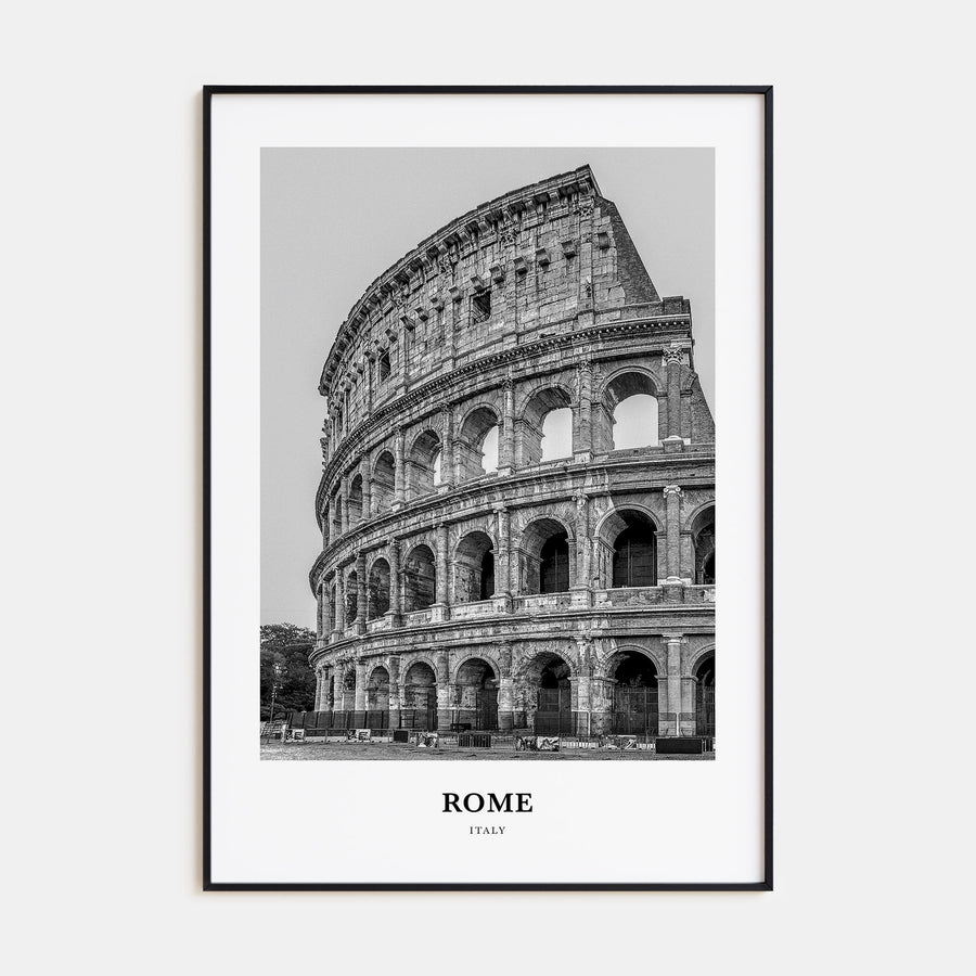 Rome Portrait B&W No 2 Poster