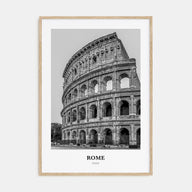 Rome Portrait B&W No 2 Poster
