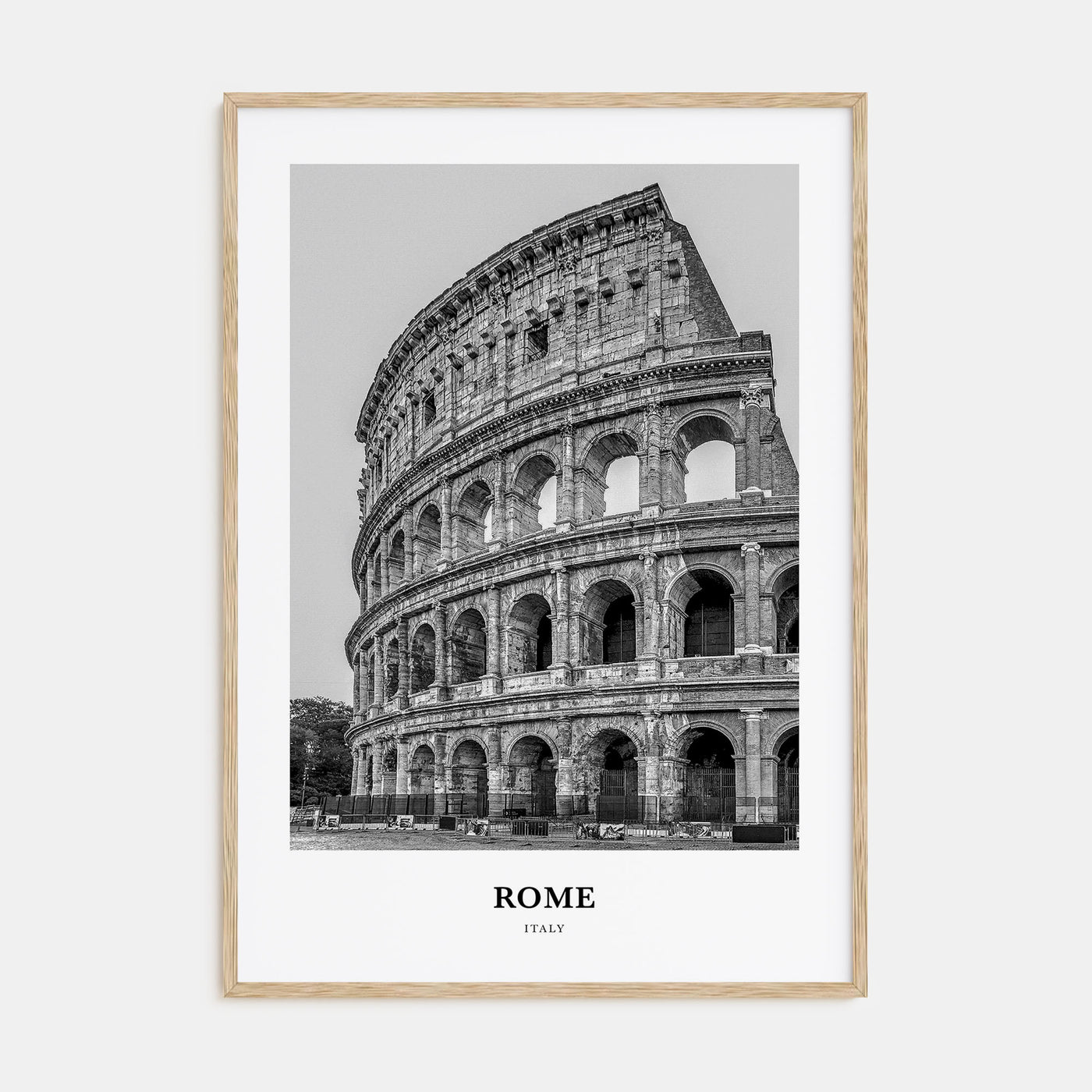 Rome Portrait B&W No 2 Poster