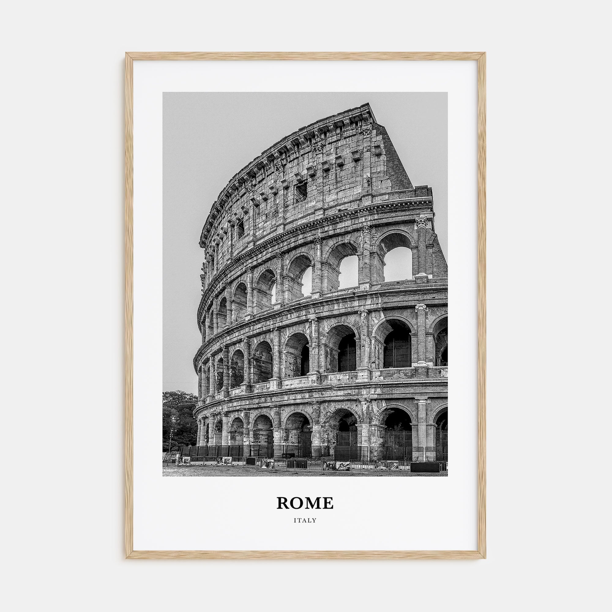 Rome Portrait B&W No 2 Poster