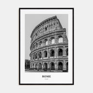Rome Portrait B&W No 2 Poster