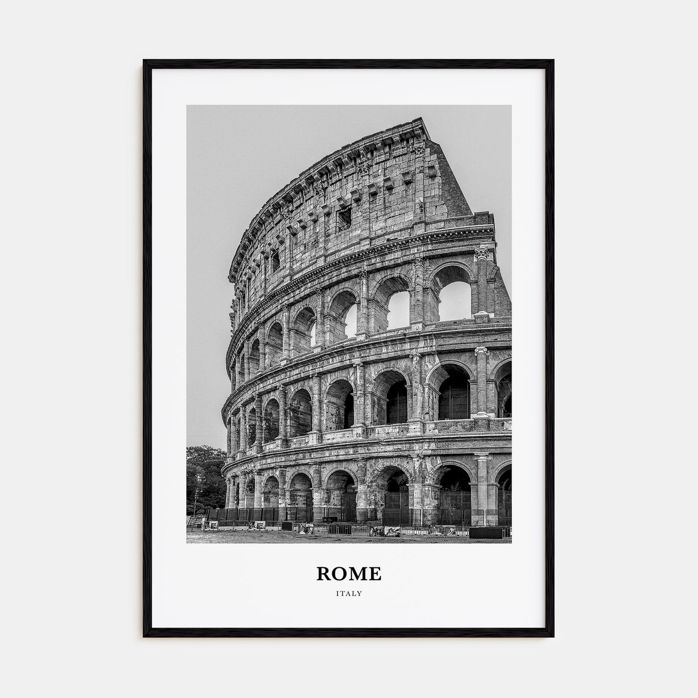 Rome Portrait B&W No 2 Poster