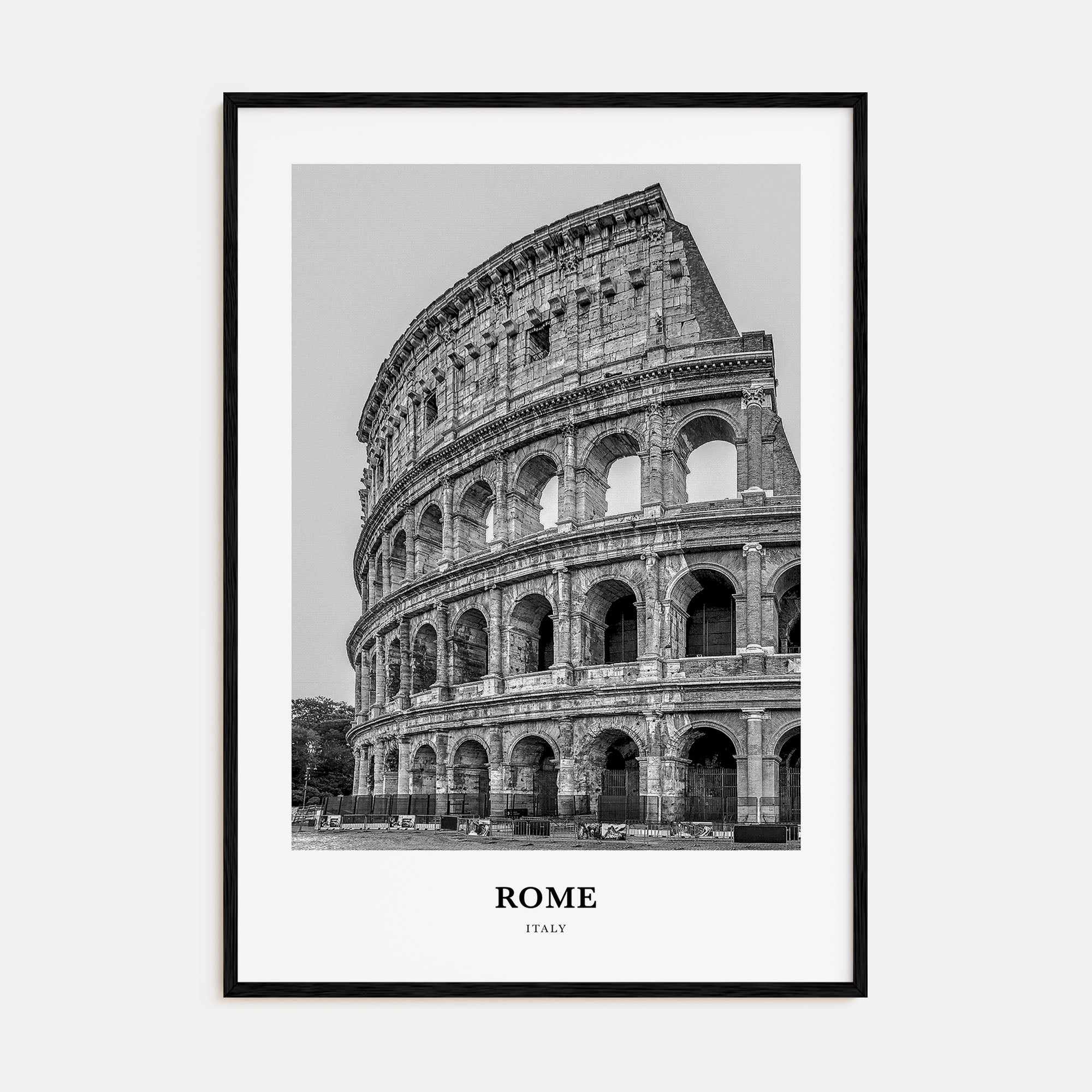 Rome Portrait B&W No 2 Poster
