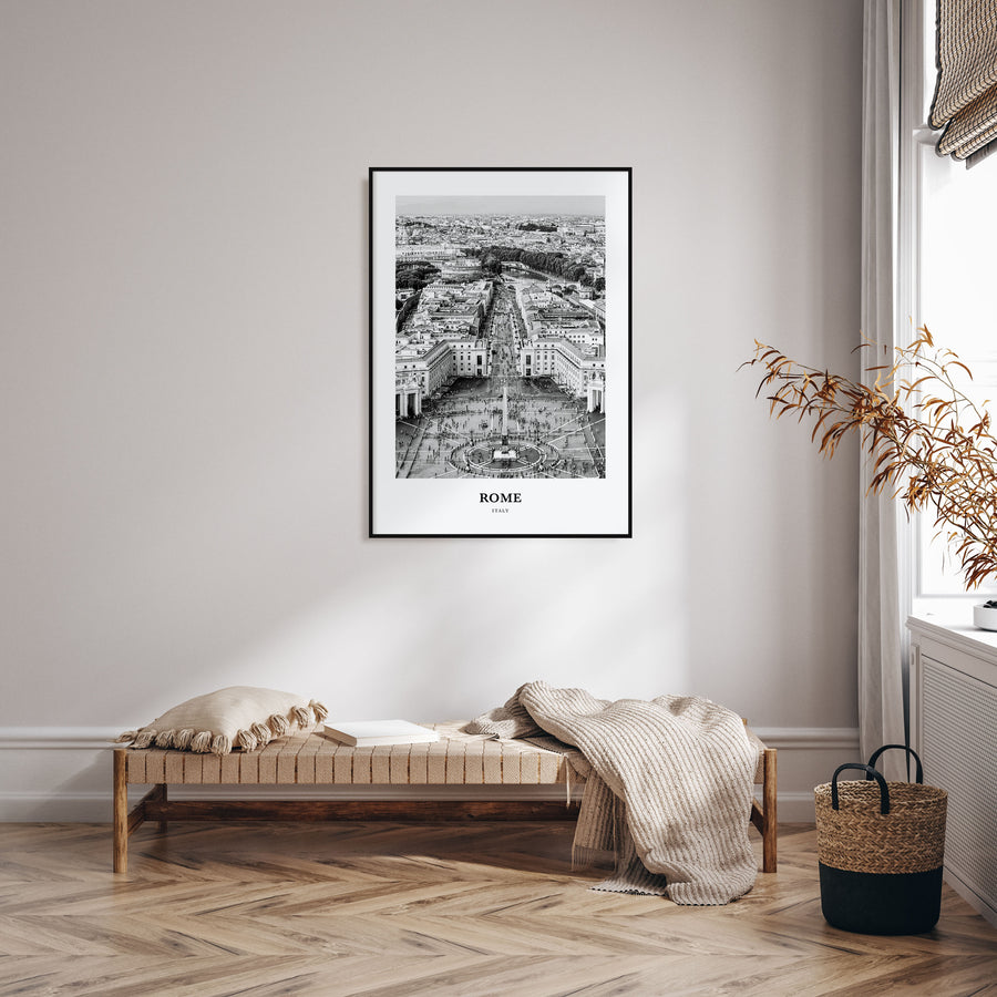 Rome Portrait B&W No 3 Poster