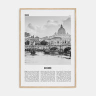 Rome Travel B&W No 1 Poster