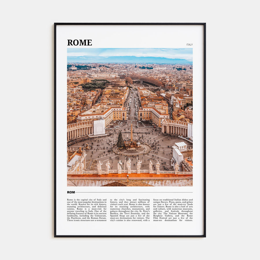 Rome Travel Color Poster