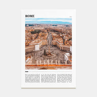 Rome Travel Color Poster
