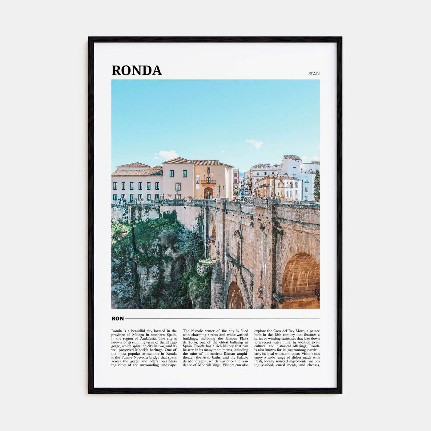 Ronda Travel Color Poster