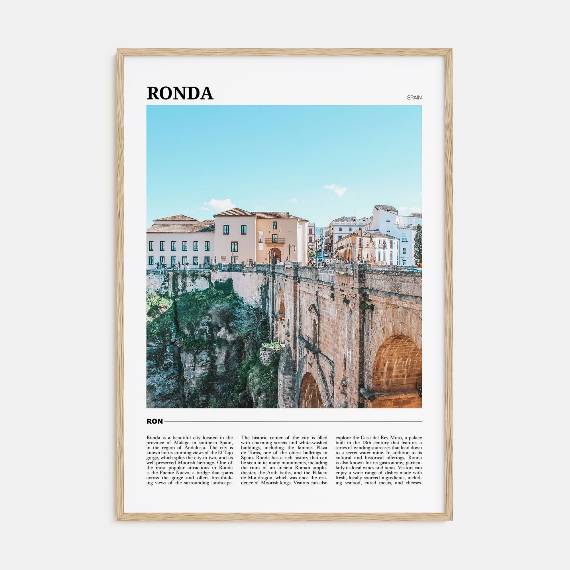 Ronda Travel Color Poster