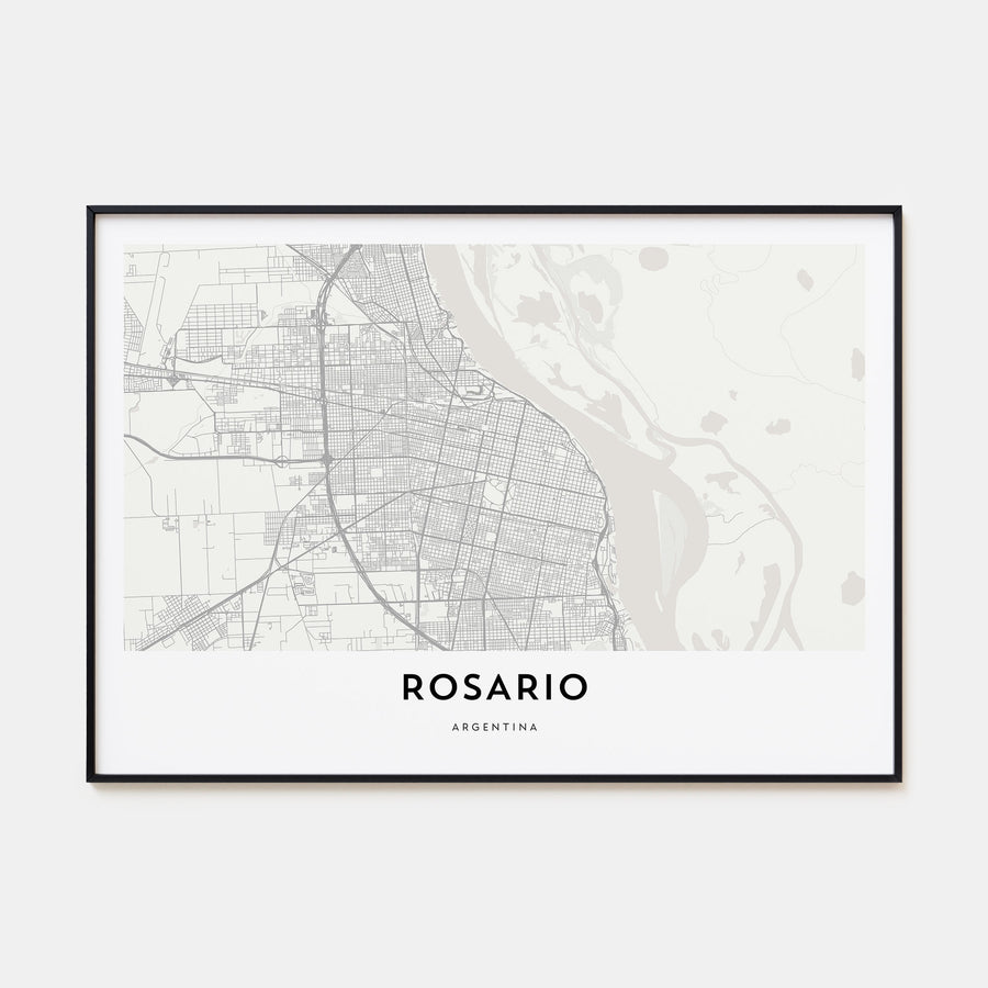 Rosario Map Landscape Poster