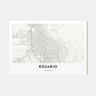 Rosario Map Landscape Poster