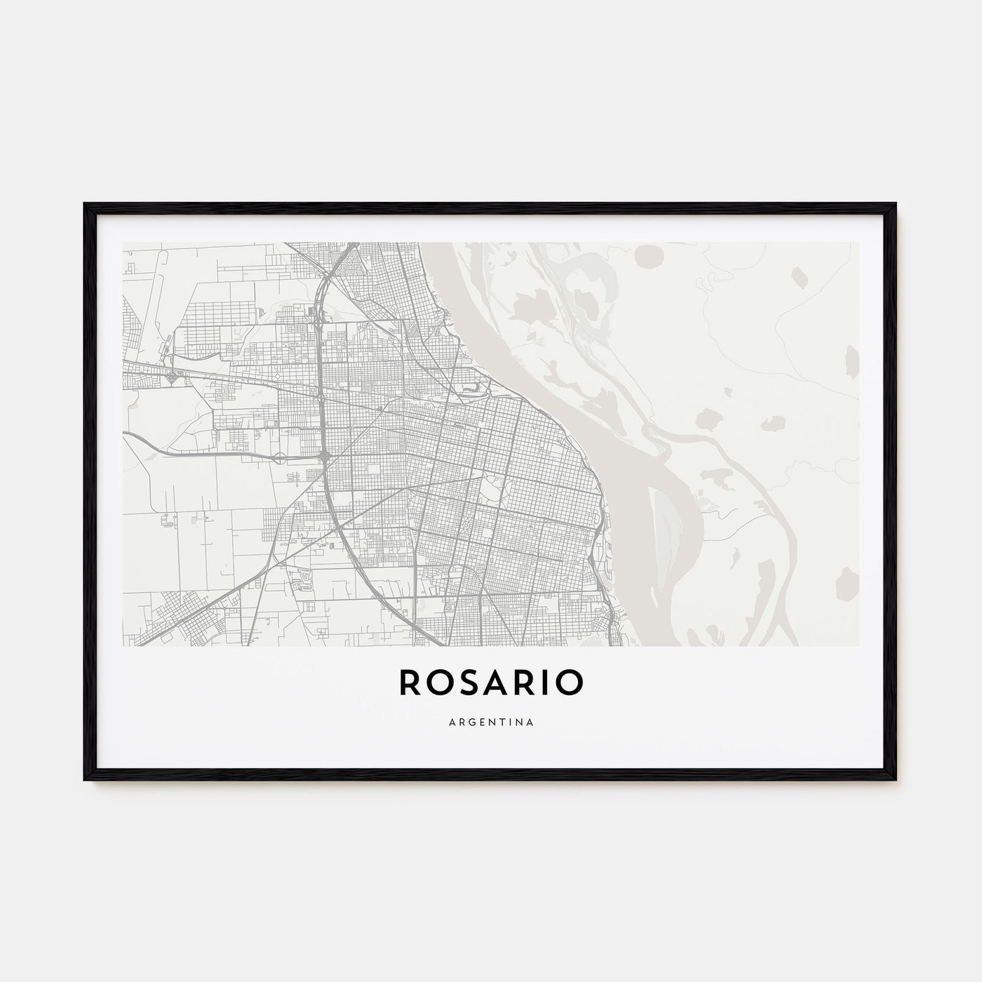 Rosario Map Landscape Poster