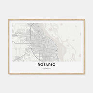 Rosario Map Landscape Poster