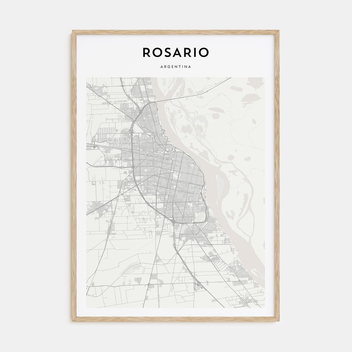 Rosario Map Portrait Poster