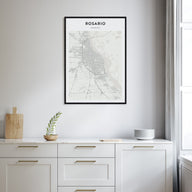 Rosario Map Portrait Poster