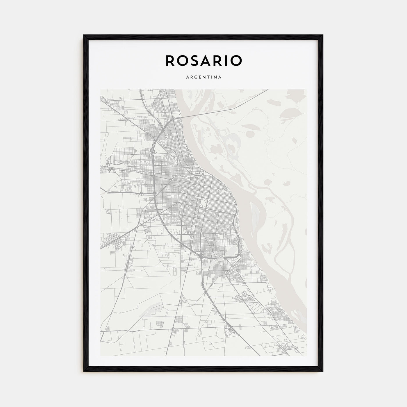 Rosario Map Portrait Poster