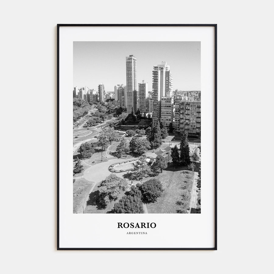 Rosario Portrait B&W No 2 Poster