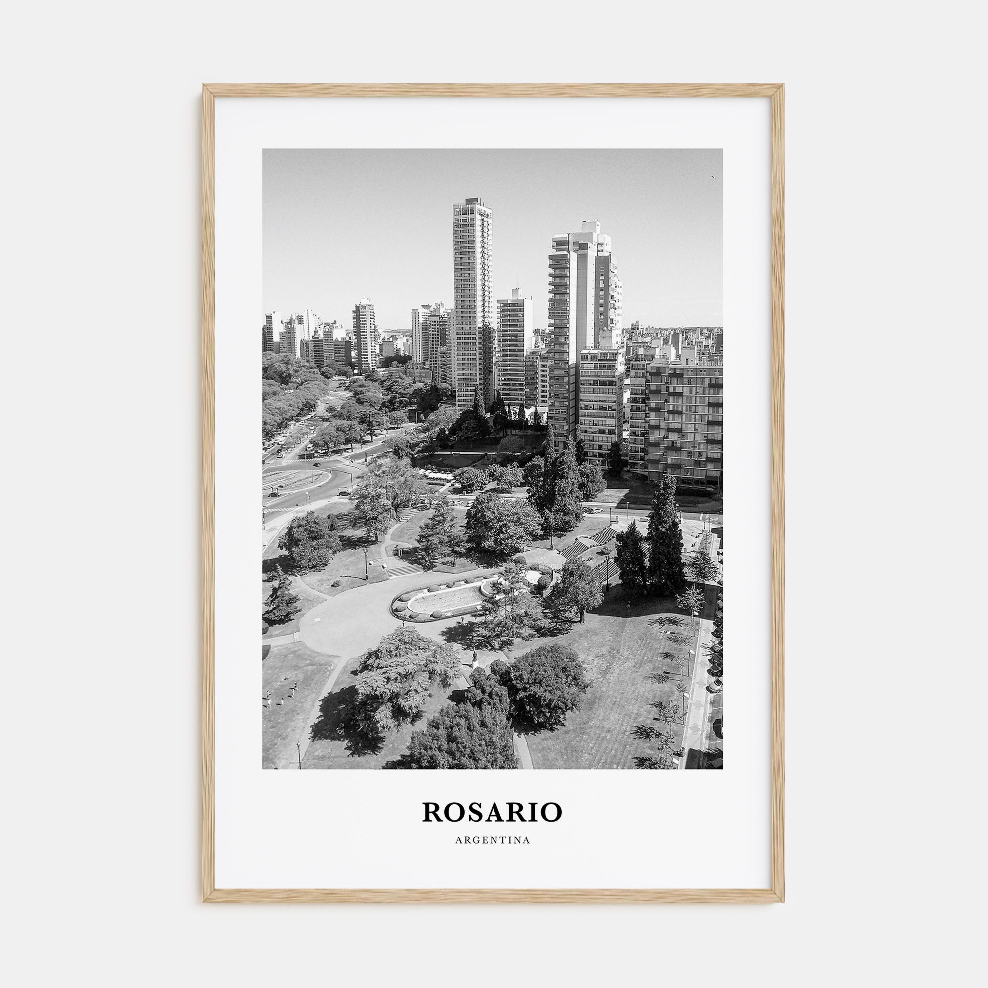 Rosario Portrait B&W No 2 Poster