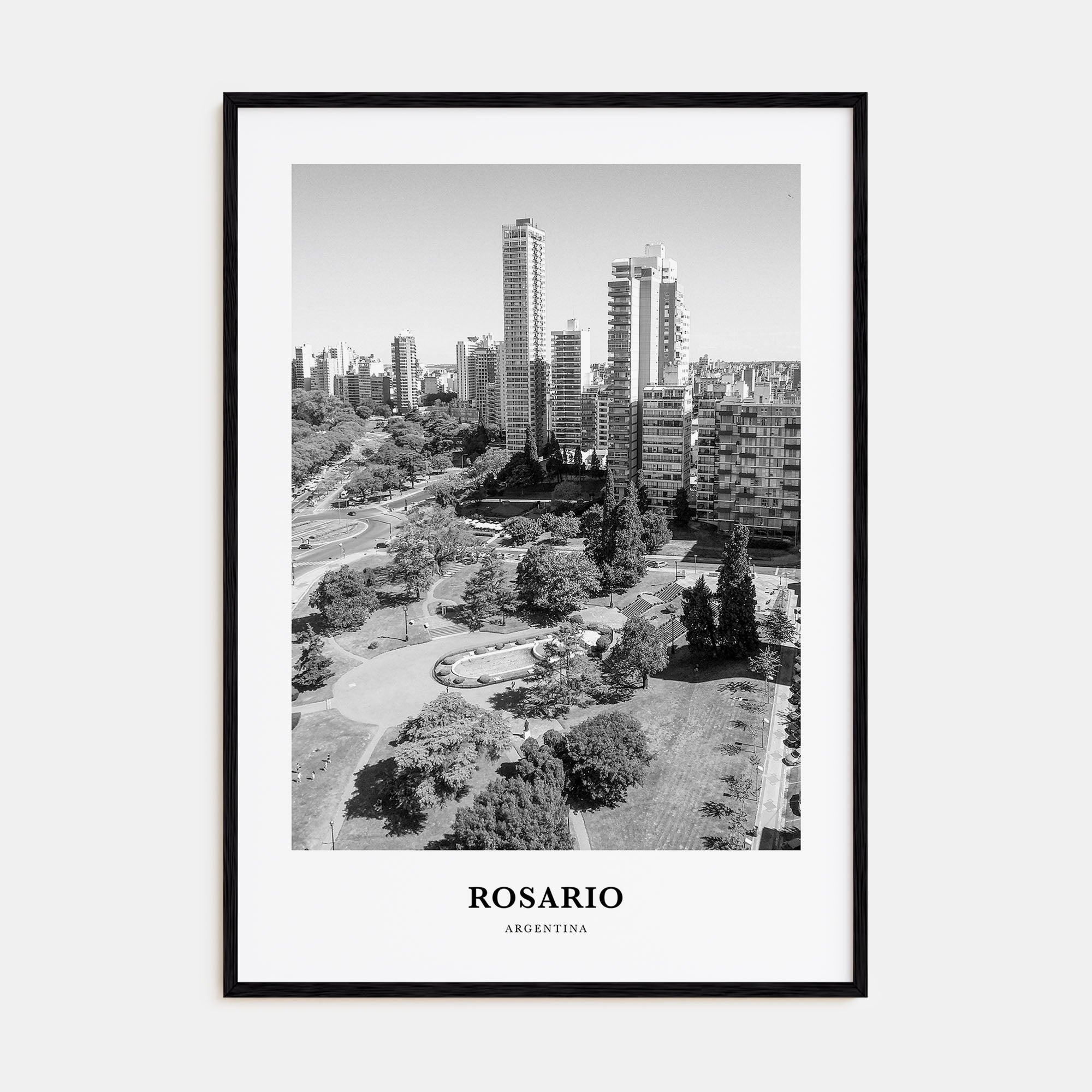 Rosario Portrait B&W No 2 Poster