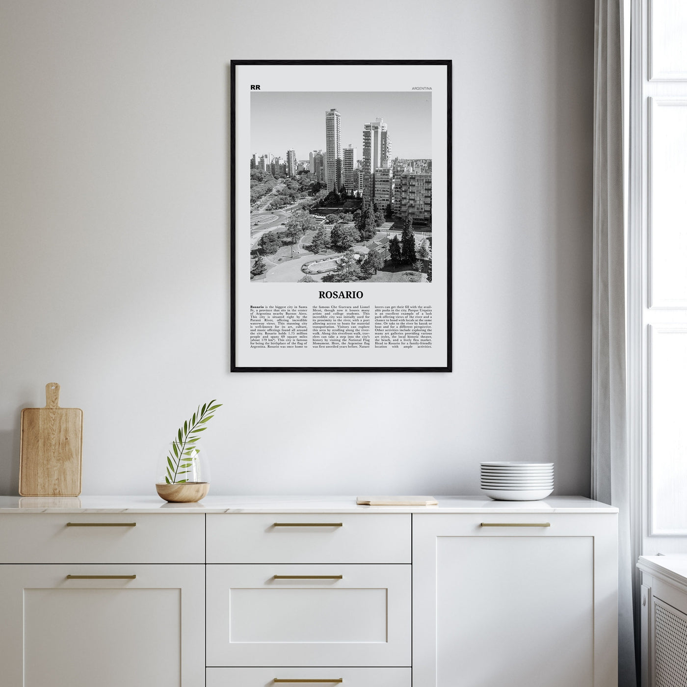 Rosario Travel B&W No 1 Poster