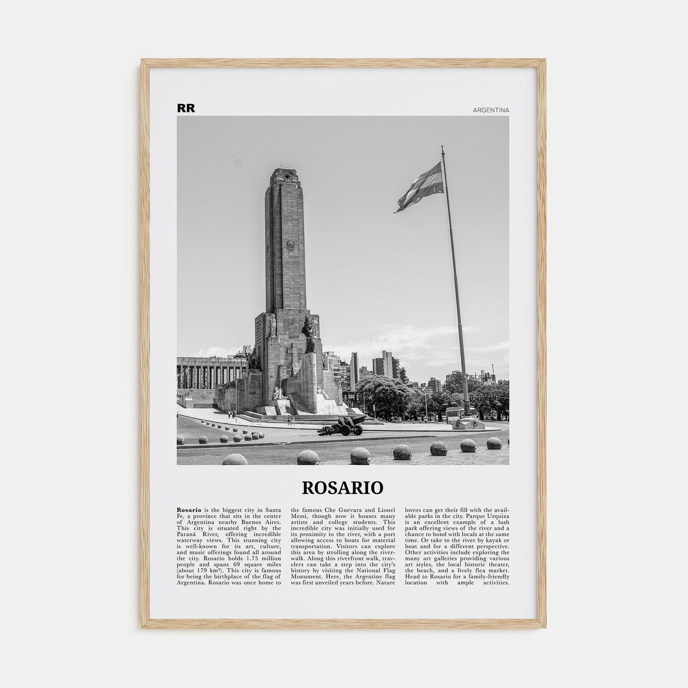 Rosario Travel B&W No 2 Poster