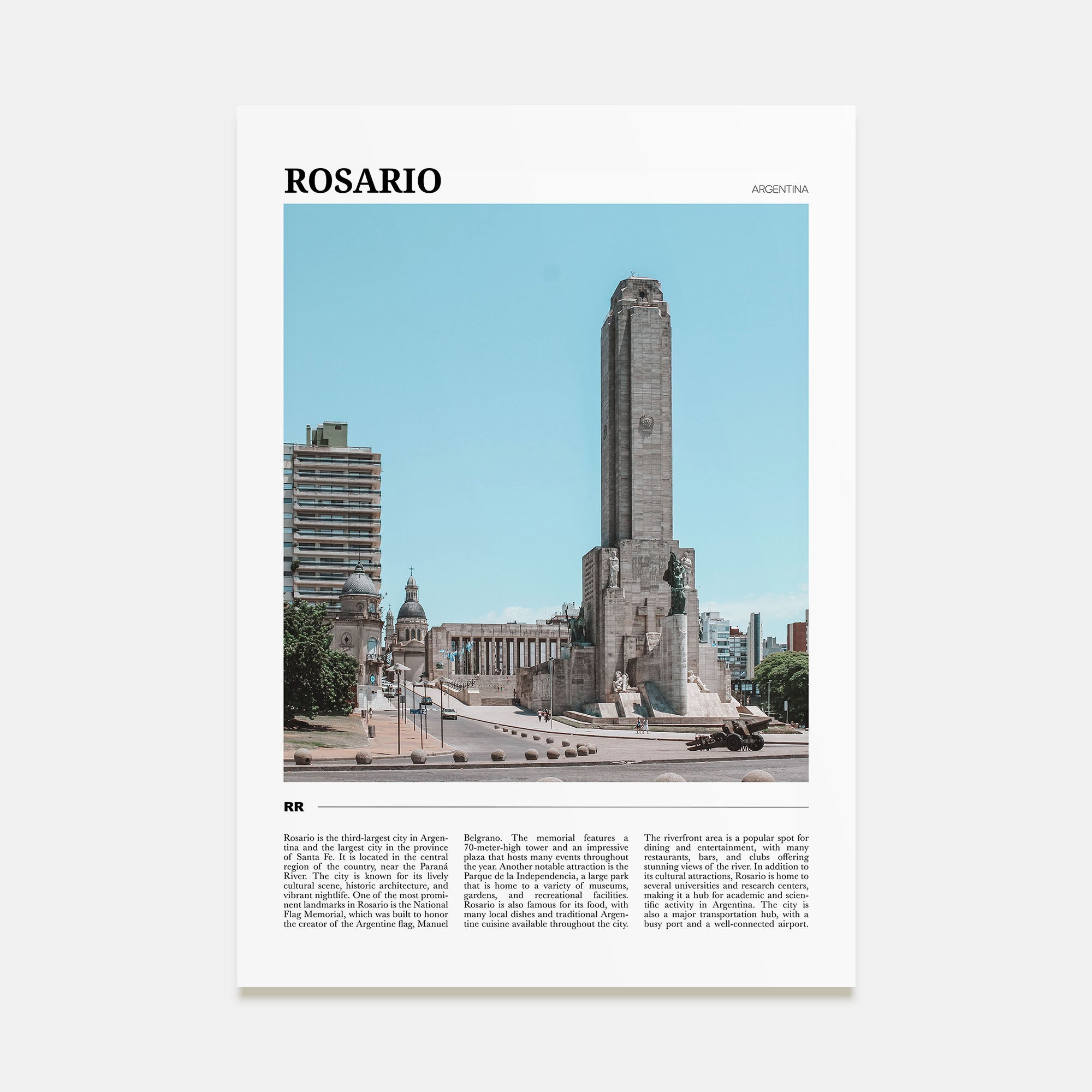 Rosario Travel Color Poster