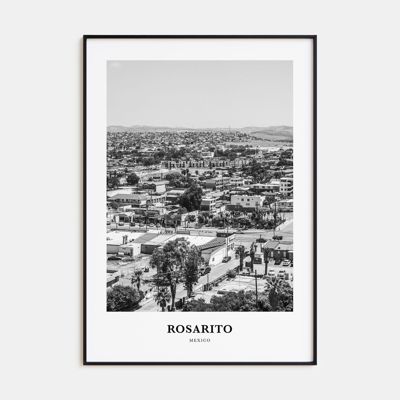 Rosarito Portrait B&W Poster