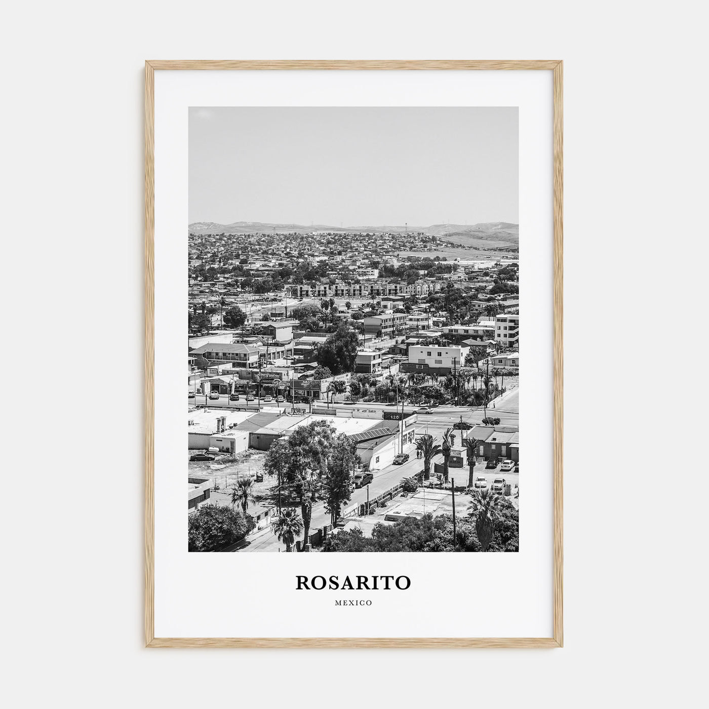 Rosarito Portrait B&W Poster