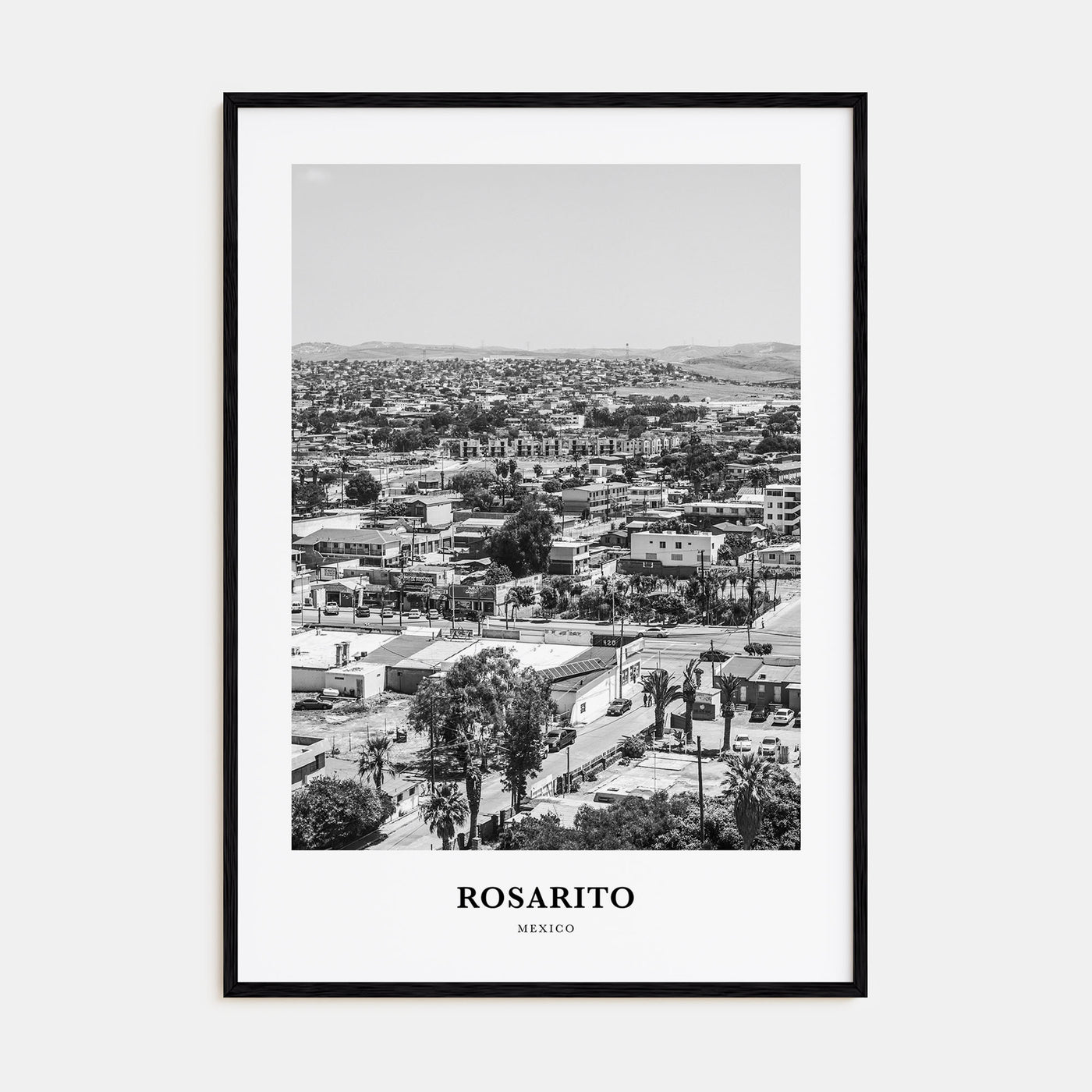 Rosarito Portrait B&W Poster