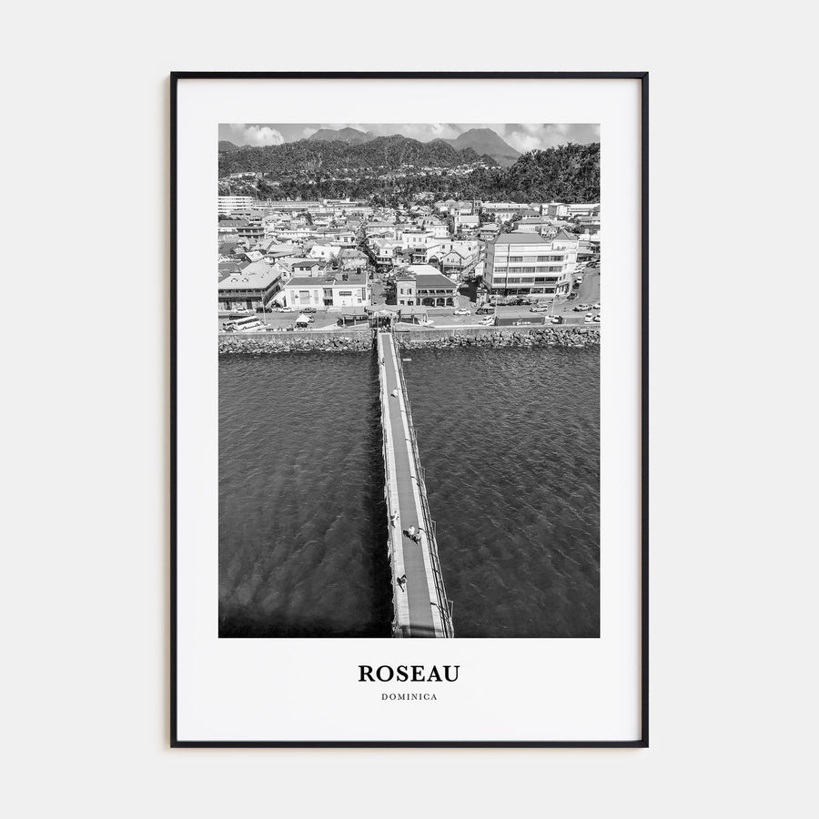 Roseau Portrait B&W Poster