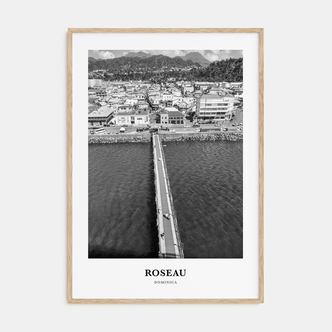 Roseau Portrait B&W Poster