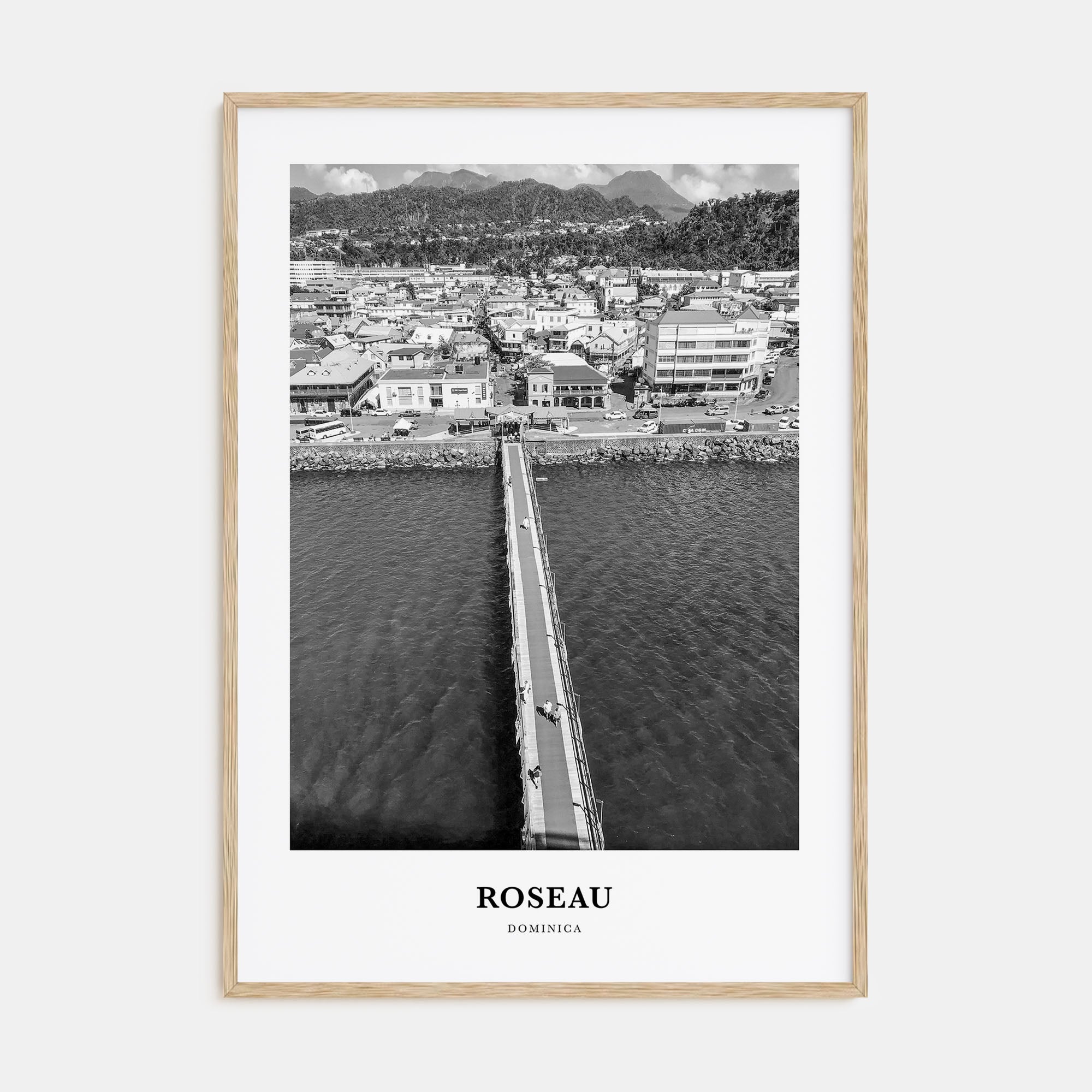 Roseau Portrait B&W Poster
