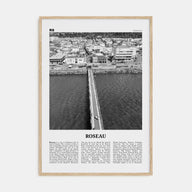 Roseau Travel B&W Poster