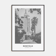 Roseville Portrait B&W Poster
