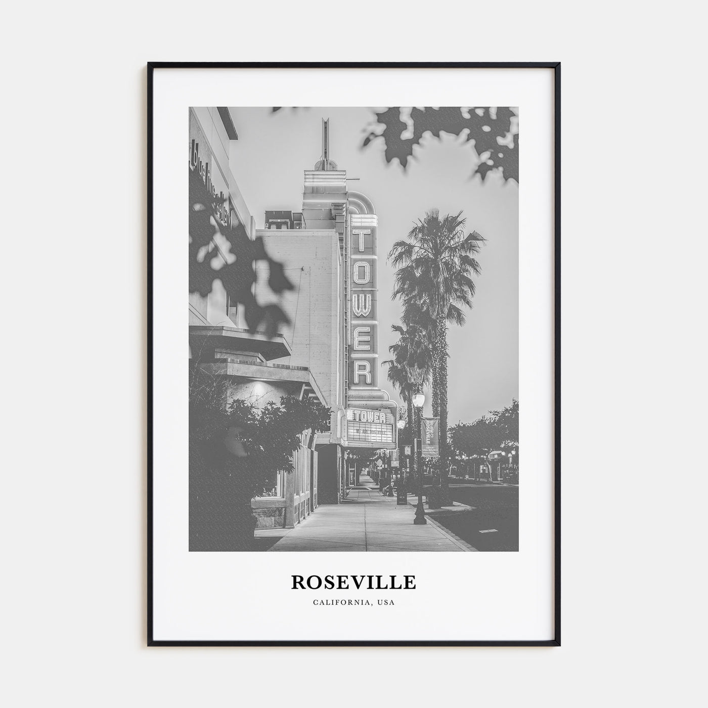 Roseville Portrait B&W Poster