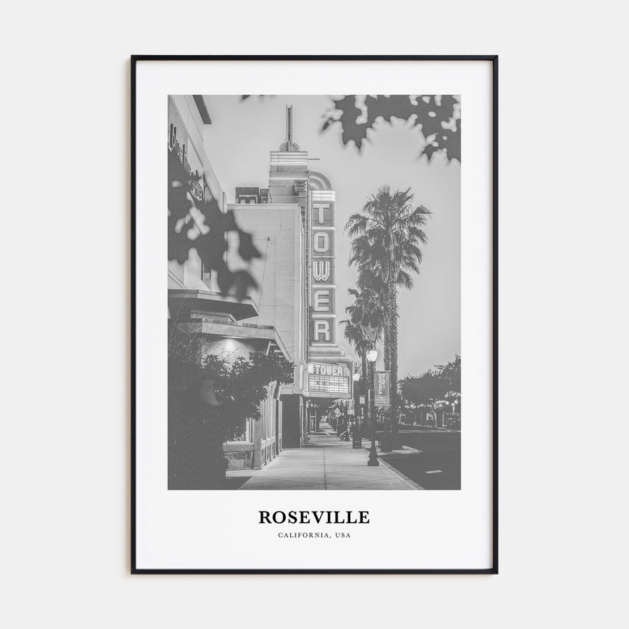 Roseville Portrait B&W Poster