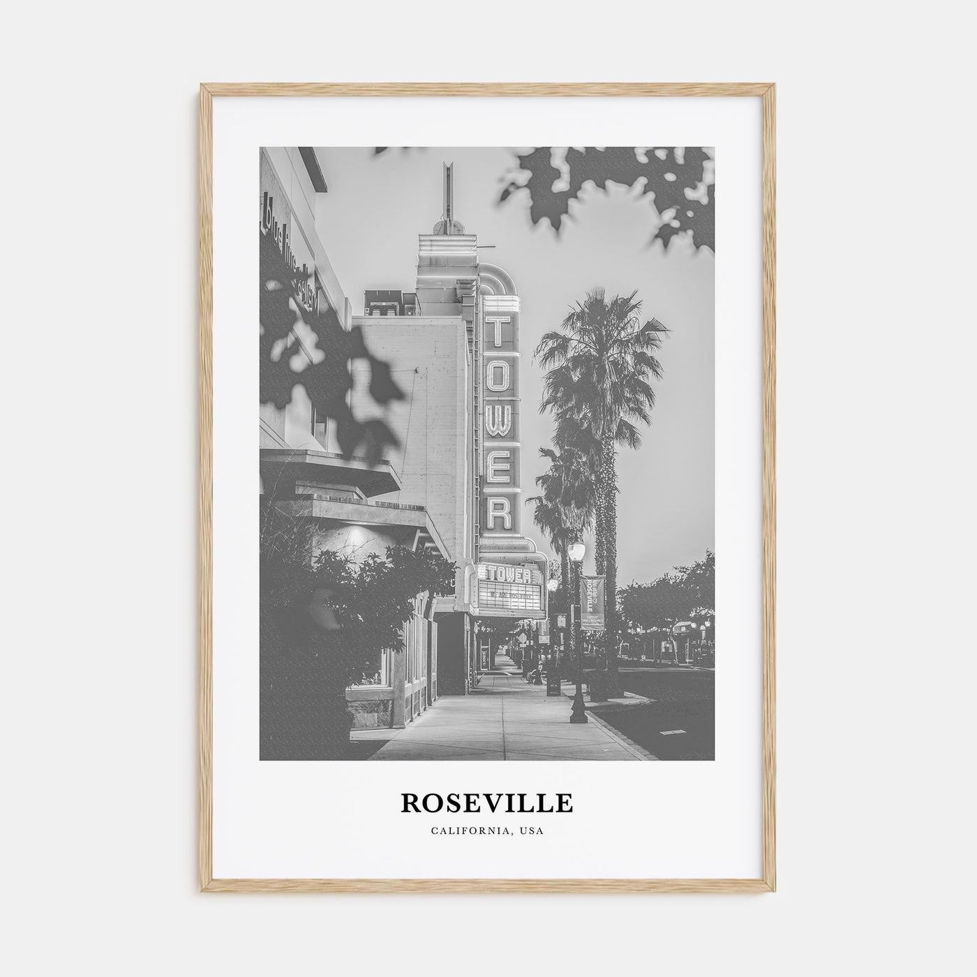 Roseville Portrait B&W Poster