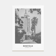 Roseville Portrait B&W Poster