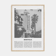 Roseville Travel B&W Poster