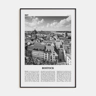 Rostock Travel B&W Poster