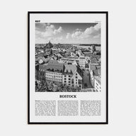 Rostock Travel B&W Poster